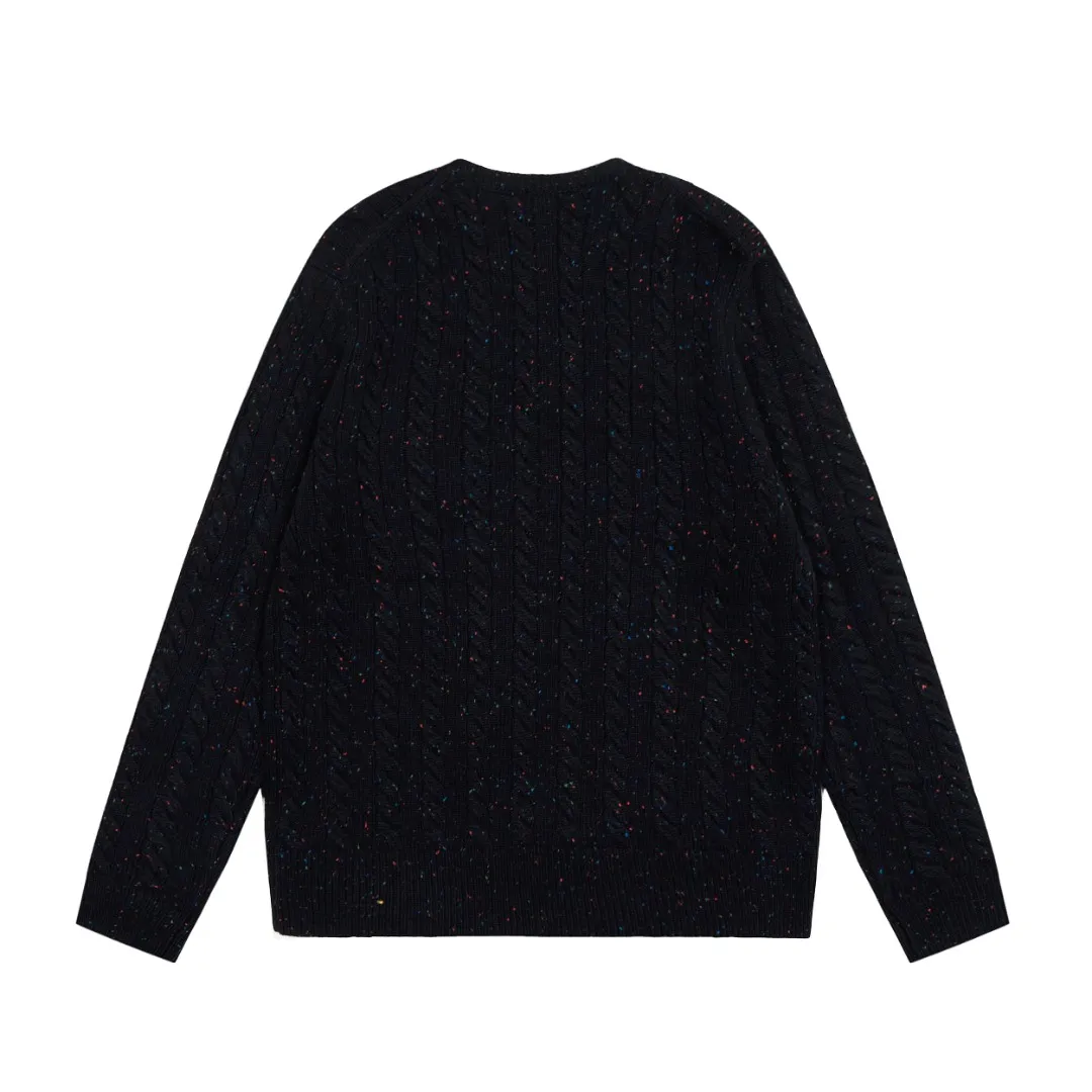 🅿️220 "Top quality" Style number: DS028# [Ralph Lauren wool blended pony embroidered logo twist knitted sweater] ✅Ralph Lauren gradient multi-color dot versatile couple style knitted round neck pullover sweater ✅15% merino cotton wool 85% wool blended custom laser buttons ✅Clean and clear texture ✅ZP quality 1:1 version Scan the code to enter the GF website Counter quality ✅Details and quality are the only one in Guangzhou. Imported quality wool. Focus on high-end. Cost-effective. Needless to say good quality. ✅Restore the original version. The maximum size can be worn up to 180 pounds. Loose, comfortable and stress-free. ✅The upper body is simple and easy to put on. A must-have item for ootd. Good-looking clothes are never picky. A must-have in couples' wardrobes. Size: S-L. Color: Navy blue, light blue, off-white, gray, Christmas red.
